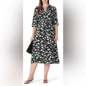 VERONICA BEARD - classic midi floral dress - Cecelia - belt not included - 16R